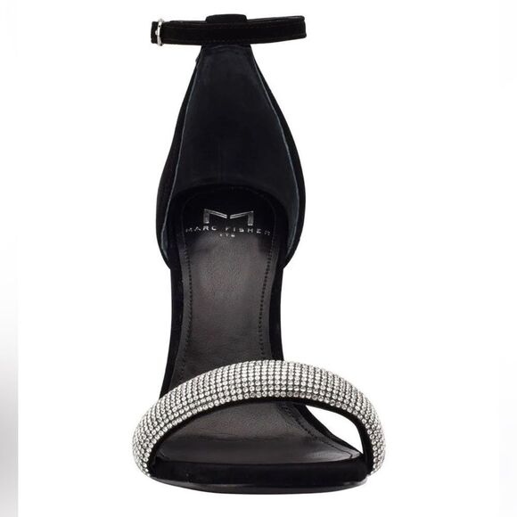 Marc Fisher LTD Angelo Women's Suede Crystal Embellished Pumps - Picture 2 of 6